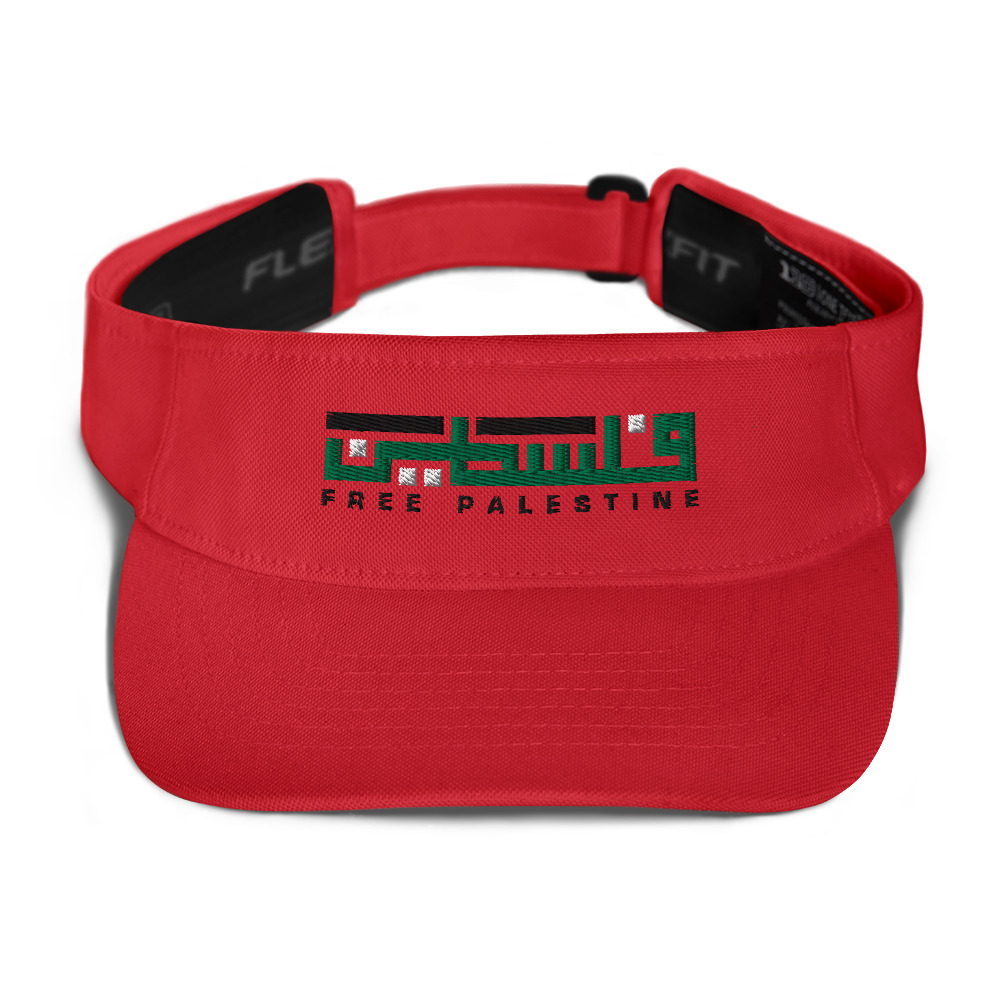 Free Palestine Arabic Name Custom Embroidered Visor