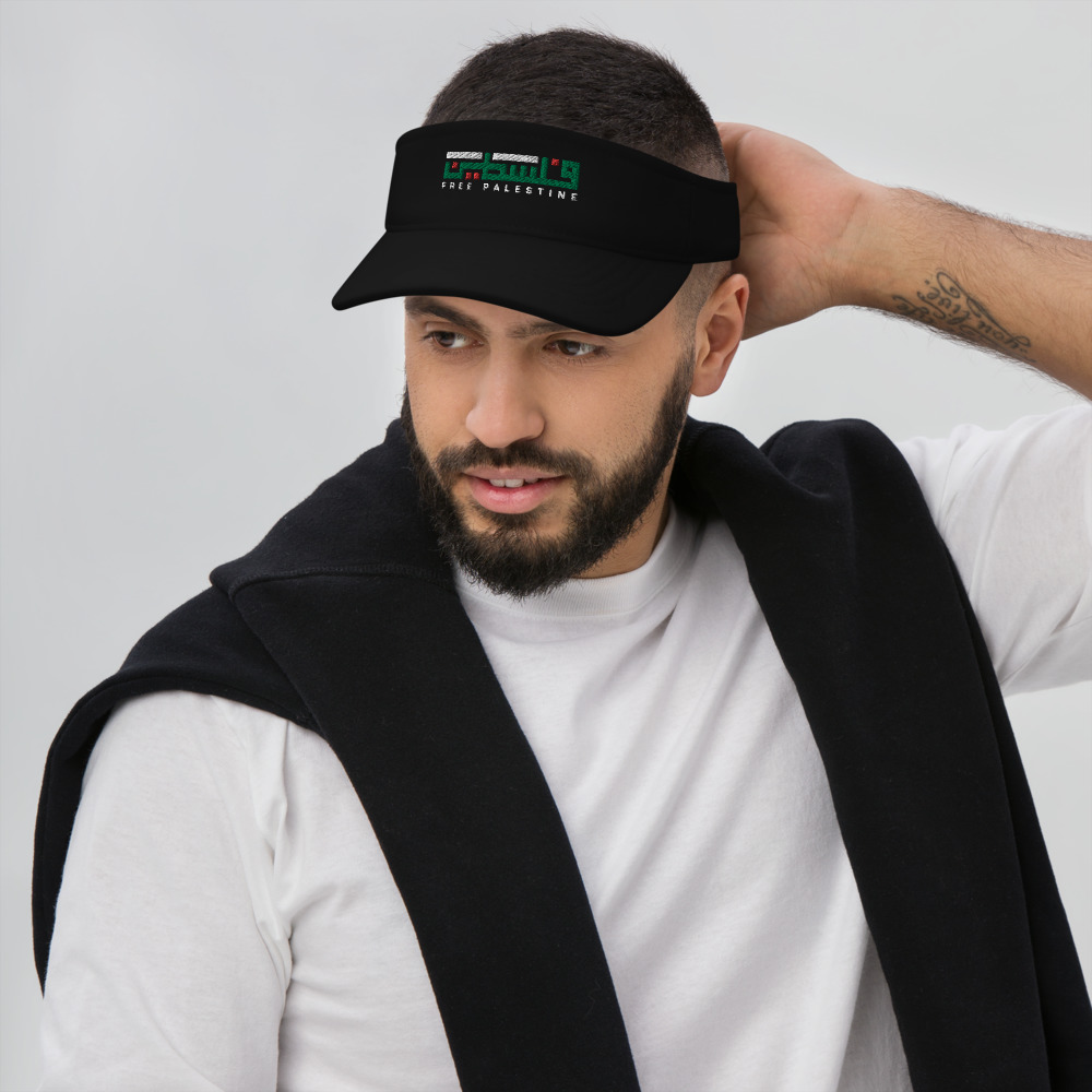 Free Palestine Arabic Name Custom Embroidered Visor