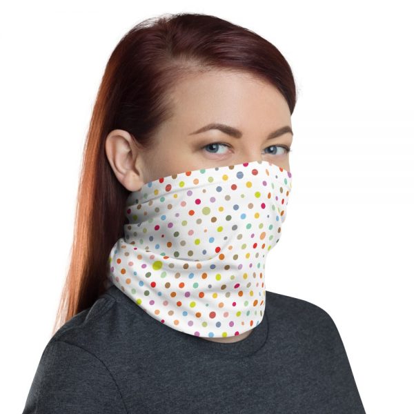 Colourful Dots Custom Print Neck gaiter/ Face Mask