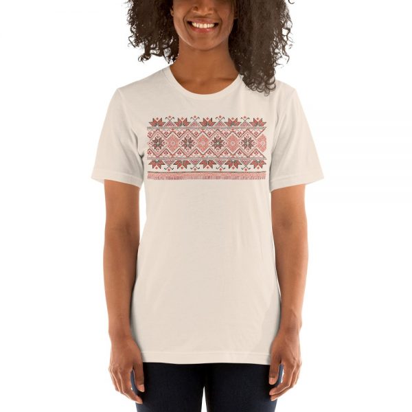 tatreez design pattern 4 embroidery cream tshirt