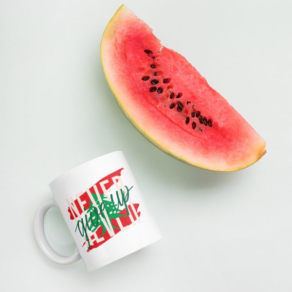lebanon never give up custom gift mug