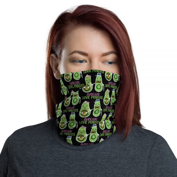 avocado love forever custom neck gaiter face mask