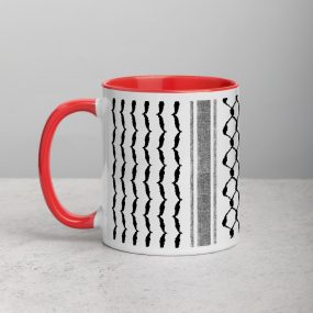 palestinian hatta kufiya custom gift mug