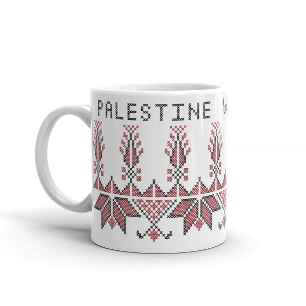 free palestine tatreez gift mug