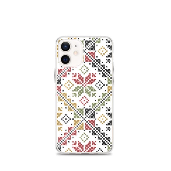 Palestinian Tatreez Embroidery Pattern #12 Custom iPhone Case - color - Image 9