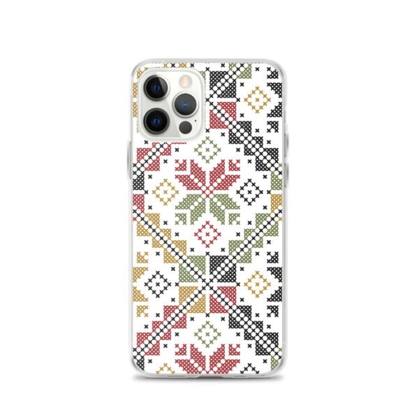 Palestinian Tatreez Embroidery Pattern #12 Custom iPhone Case - color - Image 10