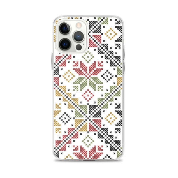 Palestinian Tatreez Embroidery Pattern #12 Custom iPhone Case - color - Image 11