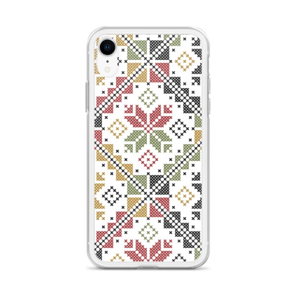 Palestinian Tatreez Embroidery Pattern #12 Custom iPhone Case - color - Image 23