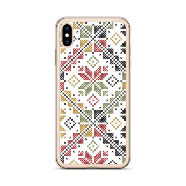Palestinian Tatreez Embroidery Pattern #12 Custom iPhone Case - color - Image 27