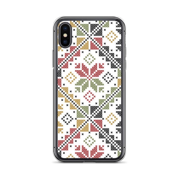 Palestinian Tatreez Embroidery Pattern #12 Custom iPhone Case - color - Image 17