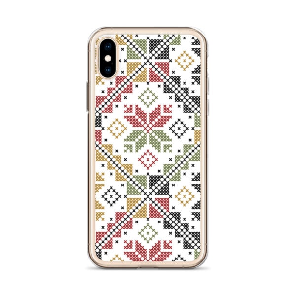 Palestinian Tatreez Embroidery Pattern #12 Custom iPhone Case - color - Image 19