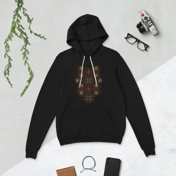 Palestinian Realistic Tatreez Embroidery Design #13 Women's Hoodie -col - Image 3