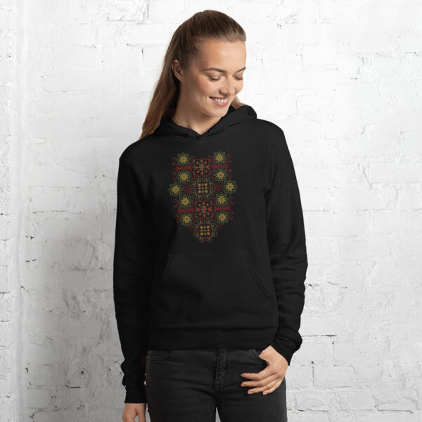 Palestinian Realistic Tatreez Embroidery Design #13 Women's Hoodie -col - Image 4