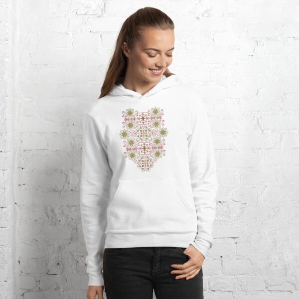 Palestinian Realistic Tatreez Embroidery Design #13 Women's Hoodie -col