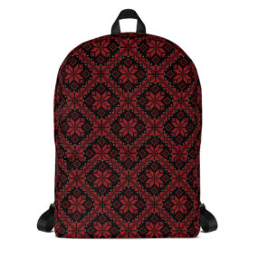 Palestinian red tatreez customized backpack