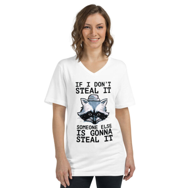 if i don't steal it customized v-neck t-shirt