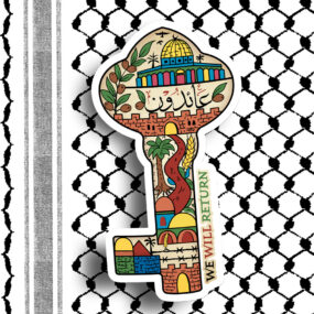 Palestine key of return stickers